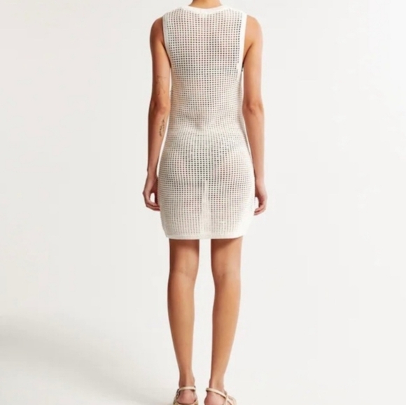 Abercrombie & Fitch Crochet Knit Swim Cover Up Dress - Picture 4 of 10